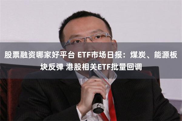 股票融资哪家好平台 ETF市场日报：煤炭、能源板块反弹 港股相关ETF批量回调