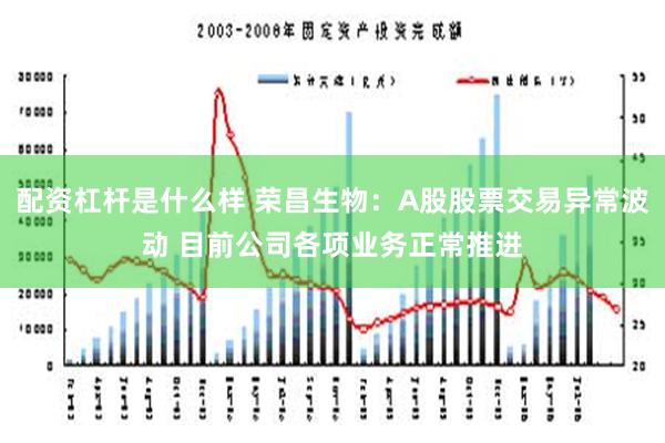 配资杠杆是什么样 荣昌生物：A股股票交易异常波动 目前公司各项业务正常推进