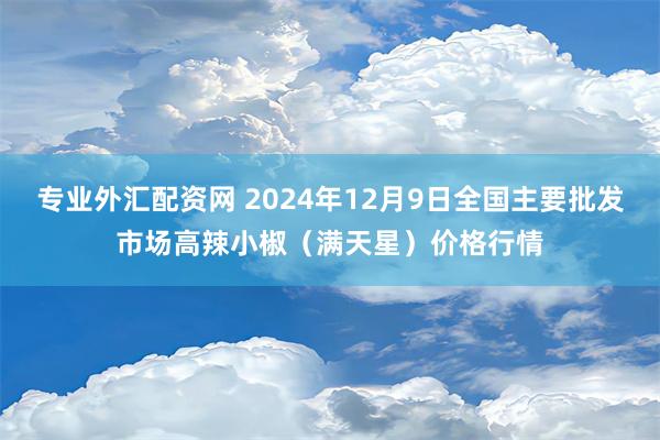 专业外汇配资网 2024年12月9日全国主要批发市场高辣小椒（满天星）价格行情